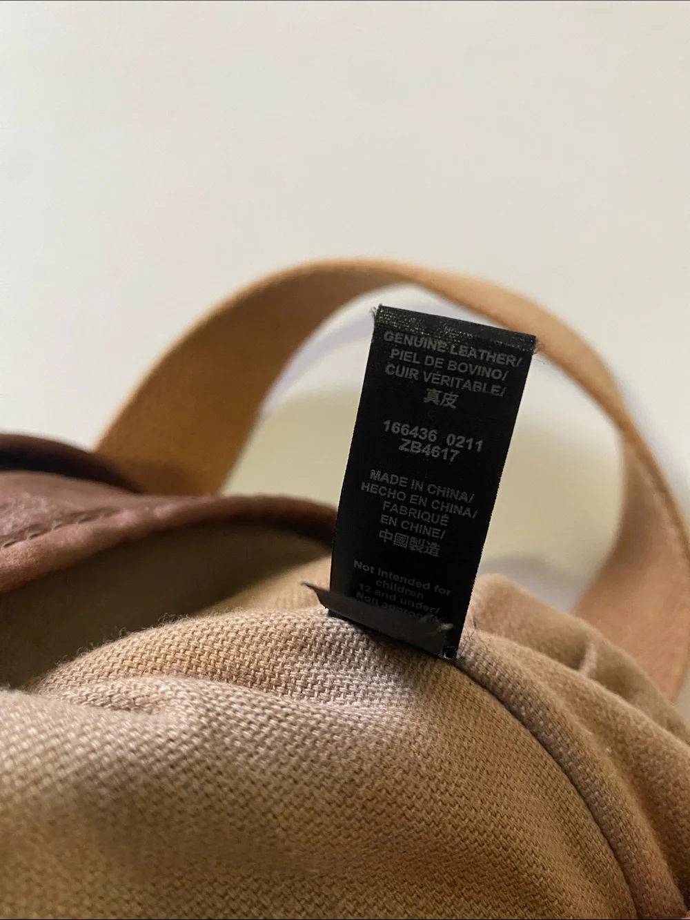 Leather Messenger Bag in Brown